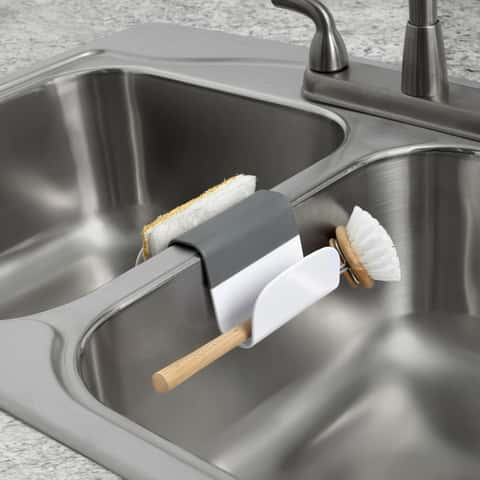 at Home Cora Small Grey & Clear Sink Mat