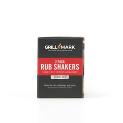 Grill Mark Silver Stainless Steel Rub Shaker
