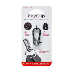 KeySmart KeyClip Stainless Steel Silver Carabiner Key Chain