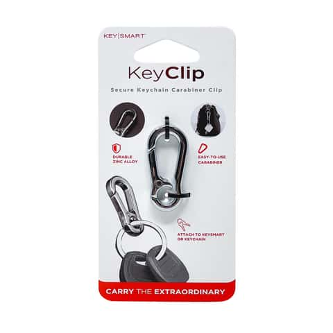 Keychain Clip Carabiner - Zinc Keychain with Key Carabiner to Keep Your  Keys Right Where You Need Them - Multipurpose Secure Keyring