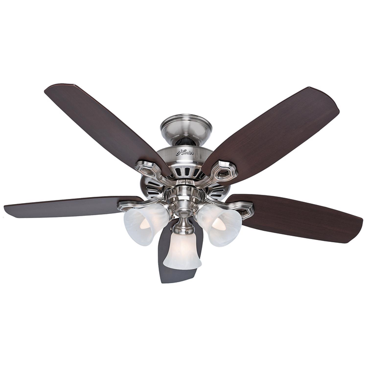 Hunter Builder 42 in. Brushed Nickel LED Indoor Ceiling Fan Sansujyuku sansujyuku.com