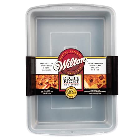Wilton Recipe Right Steel Non-Stick 9 x 13-inch Oblong Cake Pan Set, 2-Count  