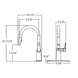 Huntington Brass One Handle Chrome Kitchen Faucet