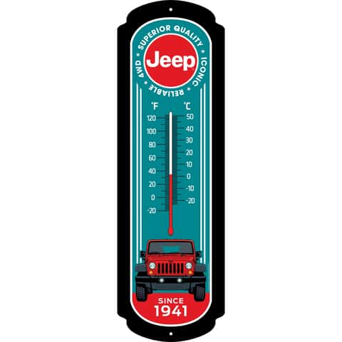 Open Road Brands Jeep Thermometer Sign