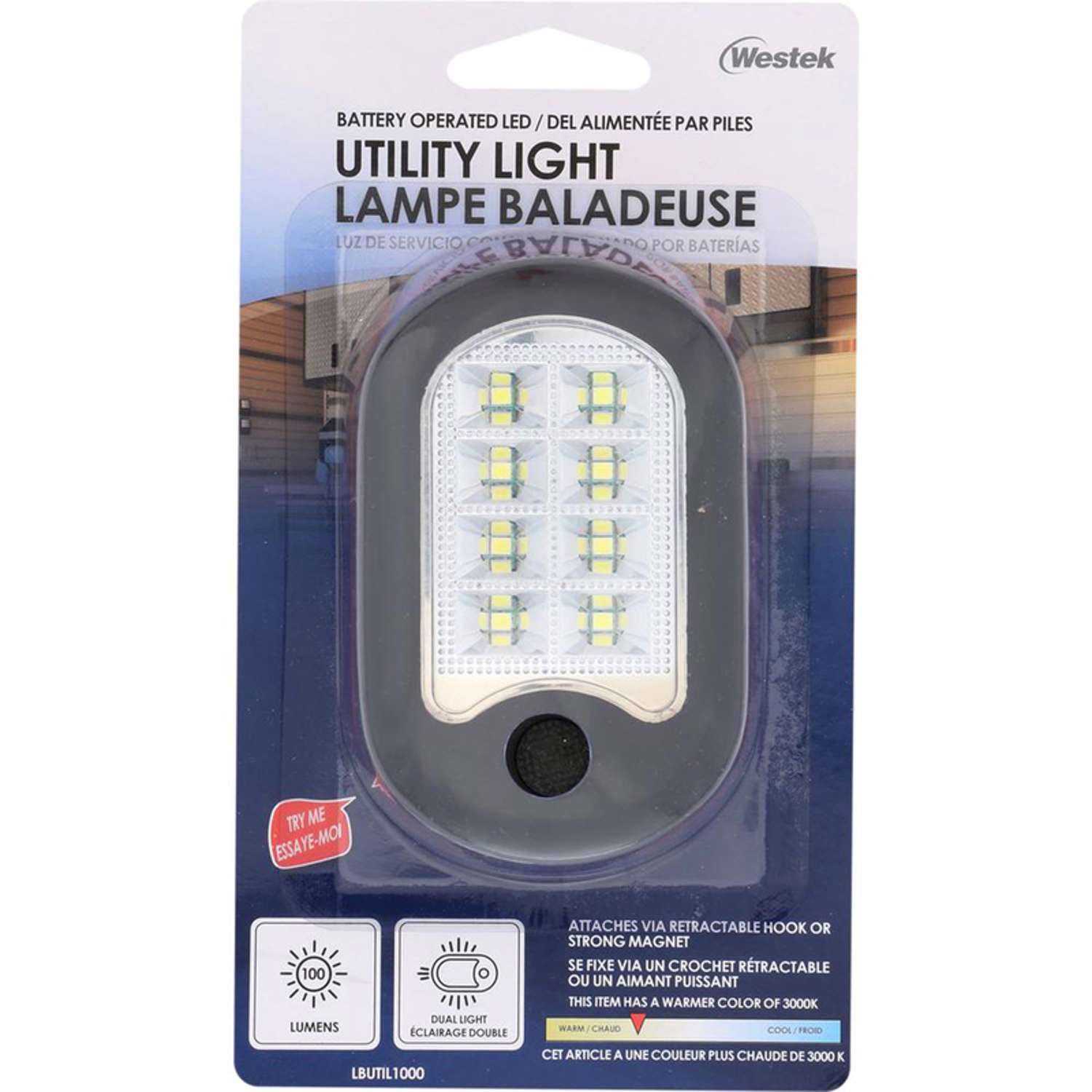 Westek 100 lm LED Battery Handheld Utility Light Ace Hardware