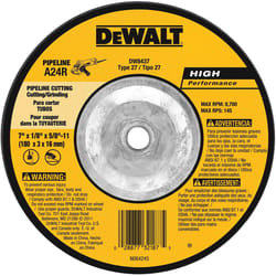 DeWalt High Performance 7 in. D X 5/8 in. Metal Grinding Wheel