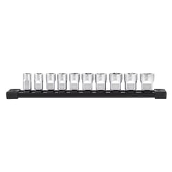 Milwaukee 3/8 in. drive Metric 6 Point Mechanics Socket Set 10 pc