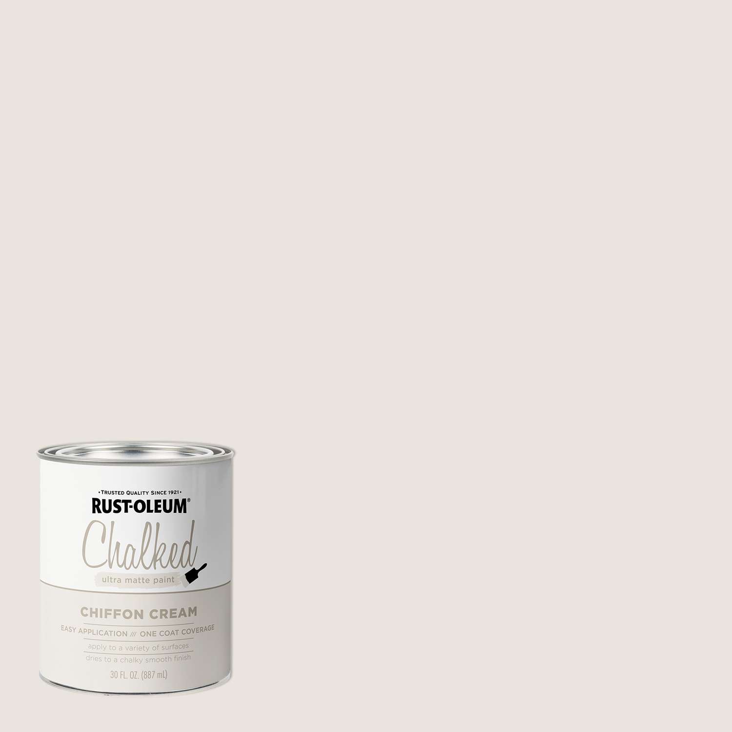 RustOleum Chalked Ultra Matte Chiffon Cream WaterBased Chalk Paint 30 oz Ace Hardware