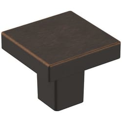 Amerock Monument Contemporary Square Cabinet Knob 1 in. Oil Rubbed Bronze 1 pk