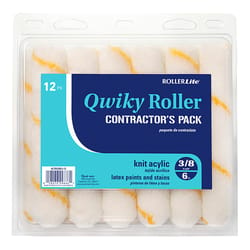 RollerLite Qwiky Roller Acrylic Knit 6 in. W X 3/8 in. Mini Paint Roller Cover Refill 12 pk