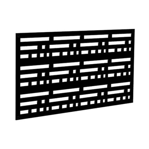 Barrette Outdoor Living Morse 2 ft. W X 4 ft. L Black Polymer Screen Panel Barrette Outdoor Living Morse 2 ft. W X 4 ft. L Black Polymer Screen Panel