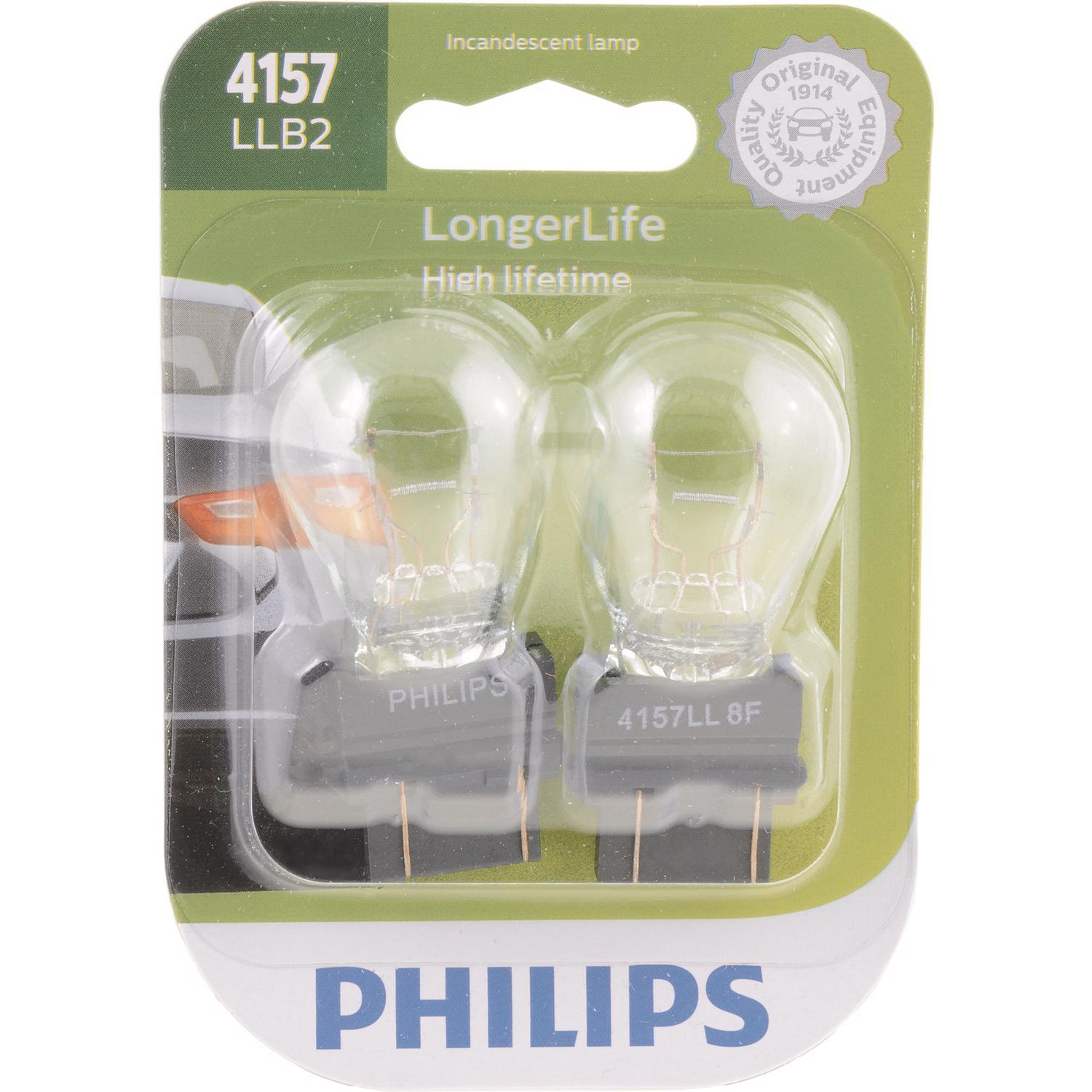 Photos - Light Bulb Philips LongerLife Incandescent Parking/Stop/Tail/Turn Miniature Automotiv 