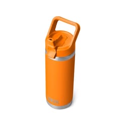 YETI Rambler 18 oz King Crab Orange BPA Free Bottle with Straw Cap