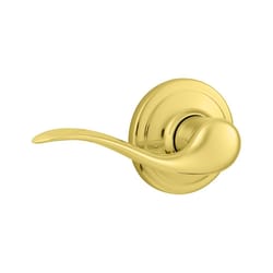 Kwikset Signature Tustin Lever Polished Brass Door Lock