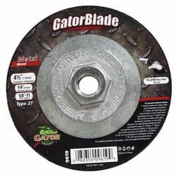 Gator 4-1/2 in. D X 5/8 in. in. Metal Grinding Wheel