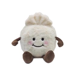 Warmies Dumpling Stuffed Animal Brown/White