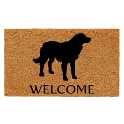 Calloway Mills 1.5 ft. W X 2.5 ft. L Black/Brown Coir Door Mat