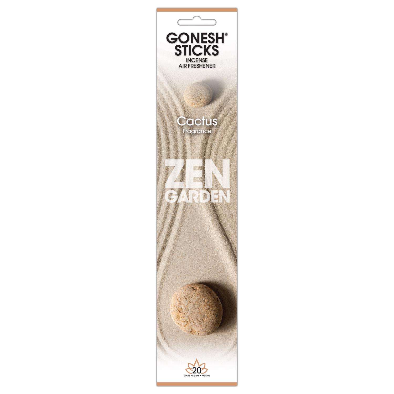 Gonesh Zen Garden Beige Cactus Scent Sticks Incense 1 oz Ace Hardware