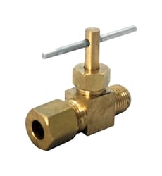 JMF Company 1/4 in. 1/8 in. Brass Needle Valve