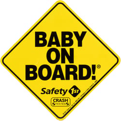 Safety 1st Yellow Plastic Baby On Board Magnet 1 pk