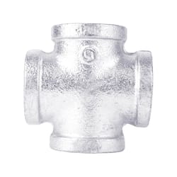 STZ Industries 1 in. FIP X 1 in. D FIP 1 in. D FIP Galvanized Malleable Iron 3 in. L Cross