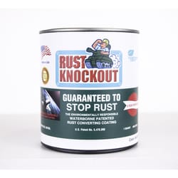 Rust Knockout No Indoor and Outdoor Matte Red Water-Based Rust Prevention Paint 1 qt