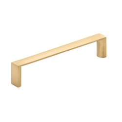 Amerock Contemporary Square Cabinet Pull 3-3/4 in. Champagne Bronze Gold 6 pk