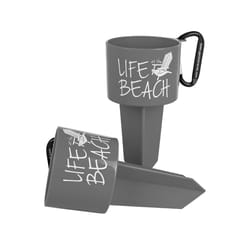 Geckobrands Gray Plastic 8 in. H X 4.5 in. W Beverage Holder Stake