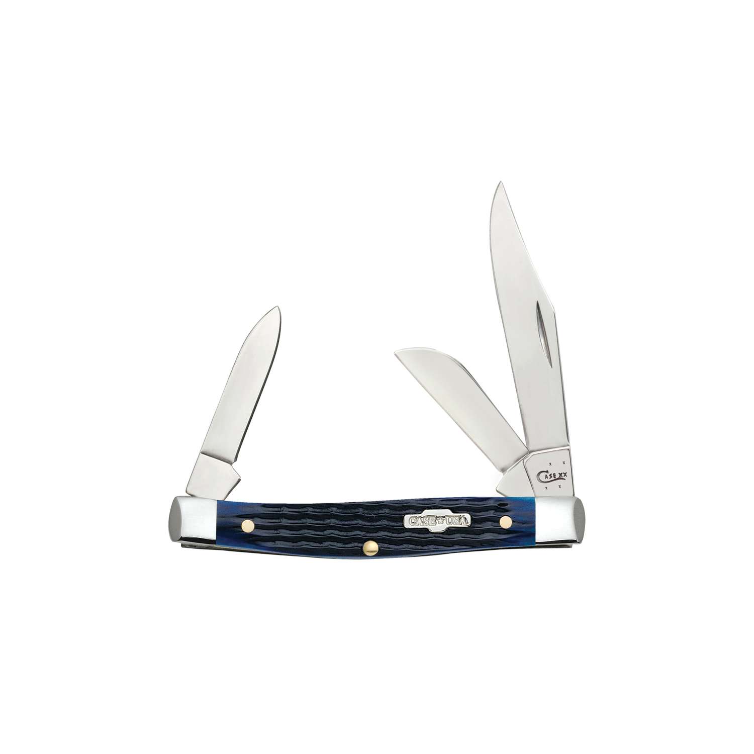 Case Folding Rogers Medium Stockman Pocket Knife Blue Bone Ace Hardware