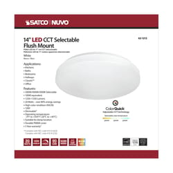 Satco Nuvo 3.55 in. H X 14 in. W X 14 in. L White LED Ceiling Light Fixture