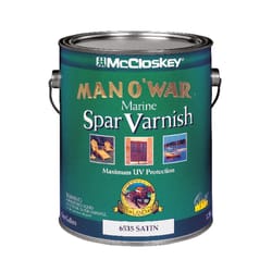 McCloskey Man O' War Satin Clear Marine Spar Varnish 1 gal