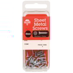 Hillman No. 12 Ga. X 2 in. L Phillips Flat Head Sheet Metal Screws 1 pk