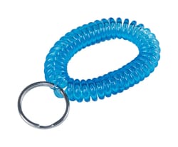 HILLMAN Plastic Assorted Split Ring Wrist Coil Keychain