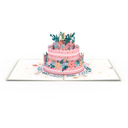 Lovepop Pop-Up Greeting Card Floral Birthday Cake