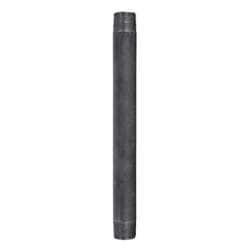 STZ Industries 3/4 in. MIP each X 3/4 in. D MIP Black Steel 10 in. L Nipple