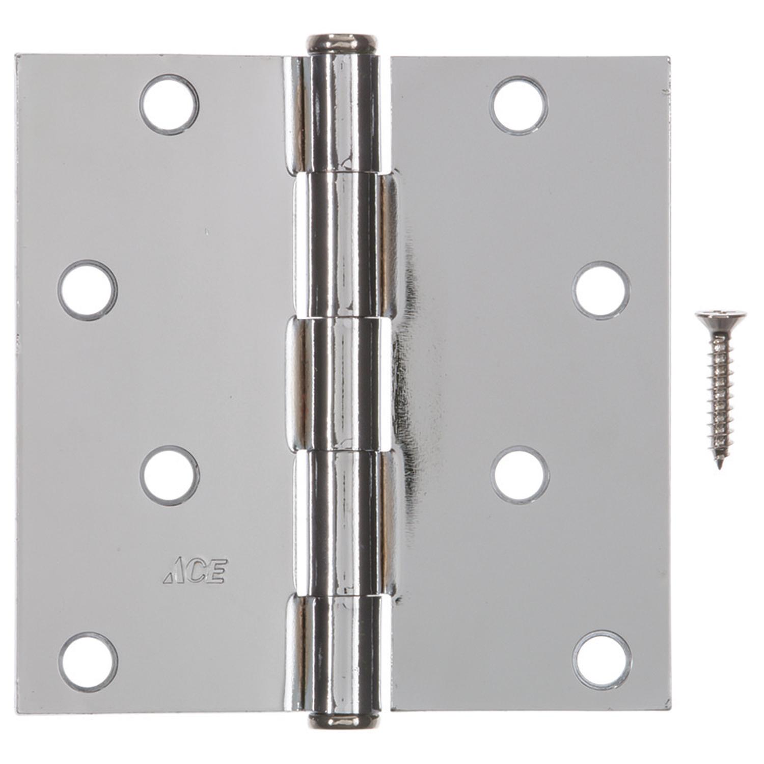 Ace 4 in. L Chrome Residential Door Hinge 3 pk - 01-3550-443 - Hardware Accessories  sku 01-3550-443
