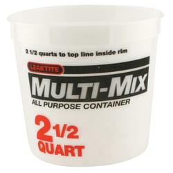Leaktite Clear 2.5 qt Multi-Mix Container