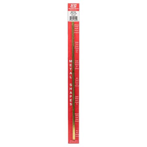 K&S 7/32 in. W X 12 in. L Square Brass Tube 1 pk K&S 7/32 in. W X 12 in. L Square Brass Tube 1 pk