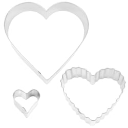 R&M International Silver Steel Cookie Cutter Set