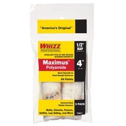 Whizz Maximus Polyamide Fabric 4 in. W X 1/2 in. Mini Paint Roller Cover 2 pk