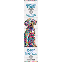 Gonesh Multicolored Paw Prints - Oliver Scent Sticks Incense 1 oz