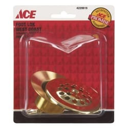 Ace 1-1/4 in. Natural Brass Shower Drain Strainer