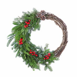 Wishon Evergreens Fraser Fir/Red Cedar Wreath