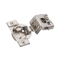 Amerock 2.25 in. W X 2.87 in. L Nickel Silver Steel Overlay Hinge 1 pk