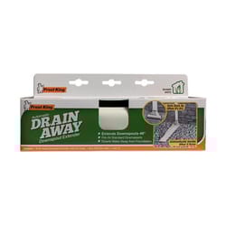 Frost King Drain Away 0.1 in. H X 9 in. W X 46 in. L White Vinyl Downspout Extension