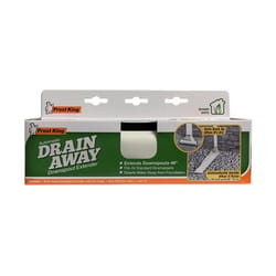 Frost King Drain Away 0.1 in. H X 9 in. W X 46 in. L White Vinyl Downspout Extension