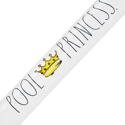 CocoNut Float Rae Dunn White Vinyl Inflatable Pool Princess Pool Noodle