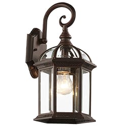 Bel Air Lighting Wentworth Rustic Brown Switch Incandescent Wall Lantern