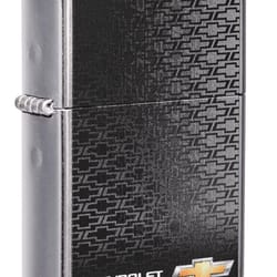 Zippo Black/Silver Chevrolet Lighter 1 pk