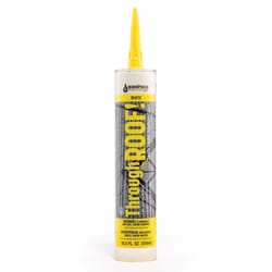 Sashco Through the Roof White Synthetic Rubber Roof Repair Caulk 10.5 oz